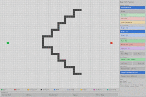 Bug Path Planner : Interactive Navigation Algorithm Visualizer